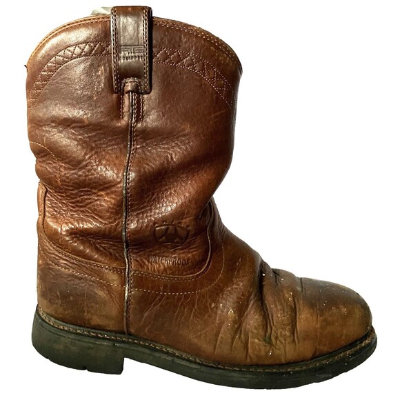 Ariat WorkHog Boots Steel Toe Waterproof Leather Oil Resistant 11 EE 36588 Brown main image 16
